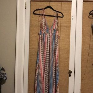 Multi colored maxi dress